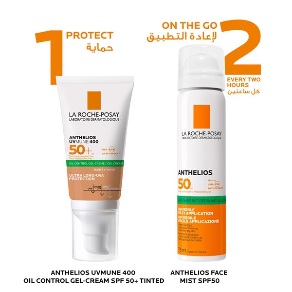 Anthelios Anti-Shine Tinted SPF50 - Routine