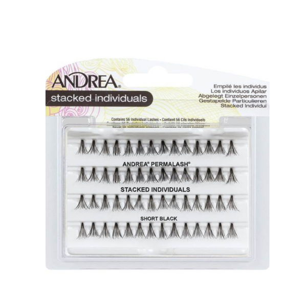 Andrea - Individual False Lashes Stacked- Short Black