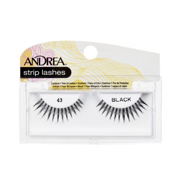Andrea - Strip False Lashes - 43 Black