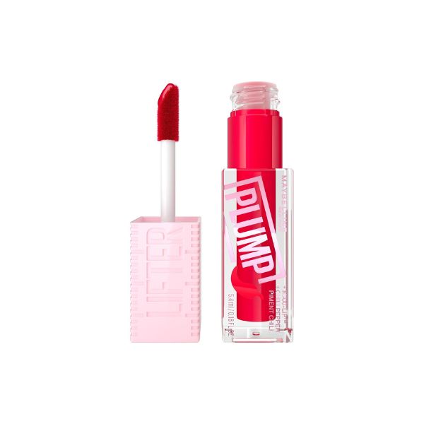 Maybelline New York - Lifter Plump Lip Plumping Gloss With Chili Pepper And 5% Maxi-Lip- 004 Red Flag