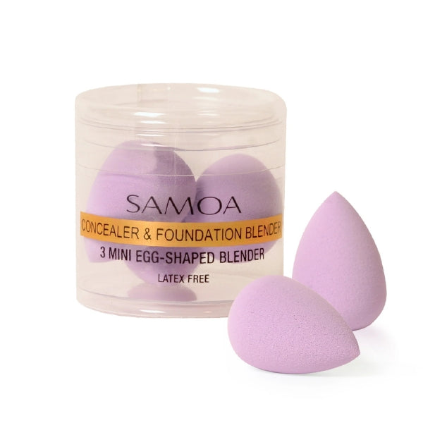 Samoa Cosmetics - 3 Mini Egg-Shaped Blender