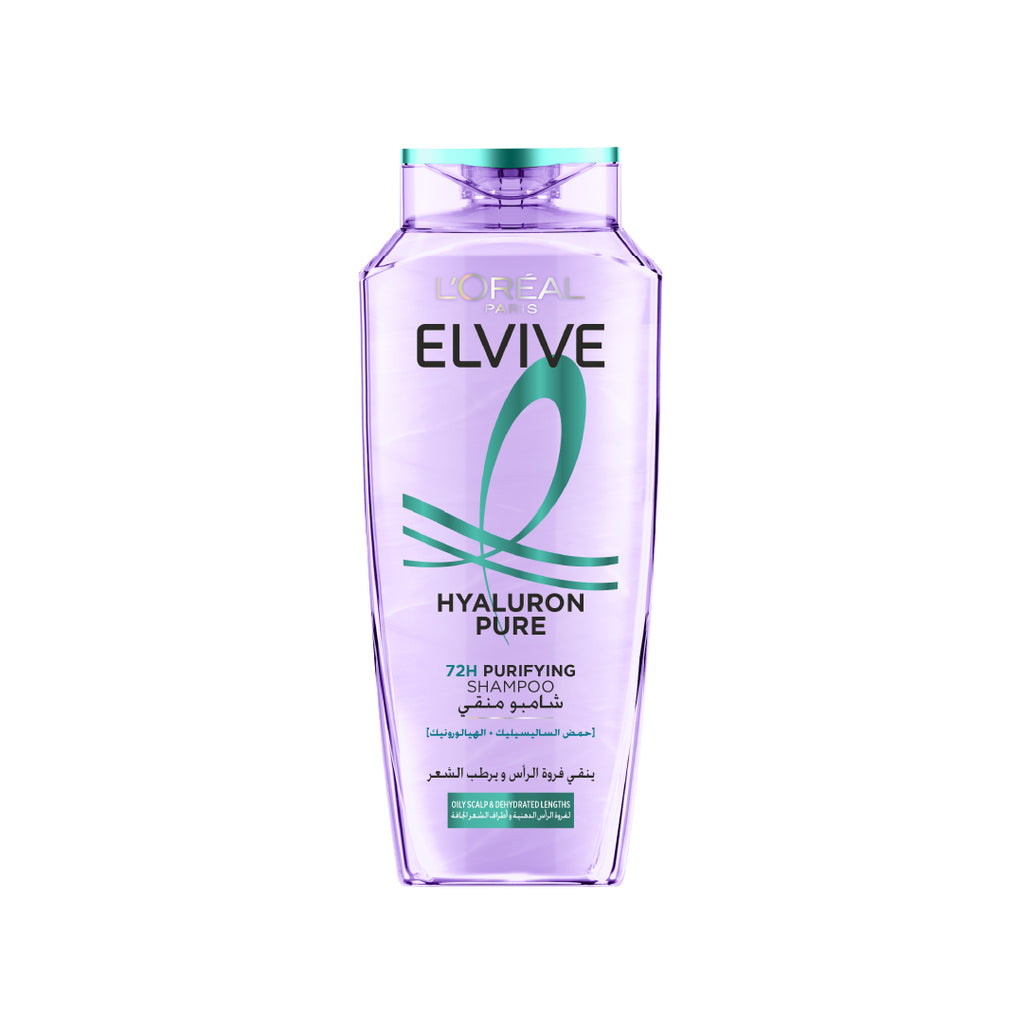 Elvive Hyaluron Pure Purifying Shampoo for Oily Roots And Dehydrated Lengths