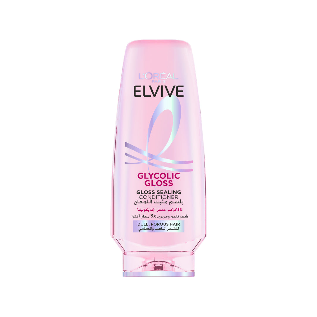 Elvive Glycolic Gloss Conditioner home glossing treatment 5% [Gloss Complex] with Glycolic Acid