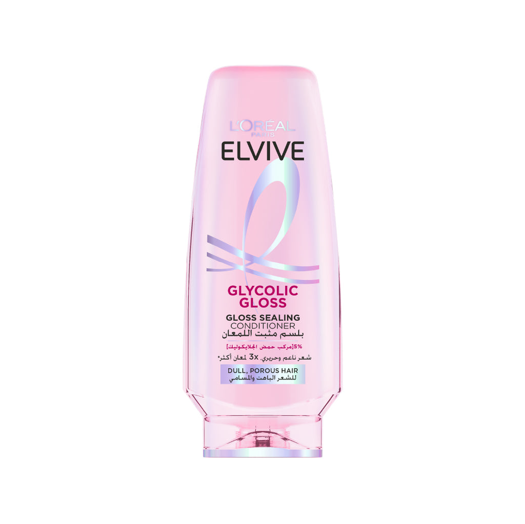 Elvive Glycolic Gloss Conditioner home glossing treatment 5% [Gloss Complex] with Glycolic Acid