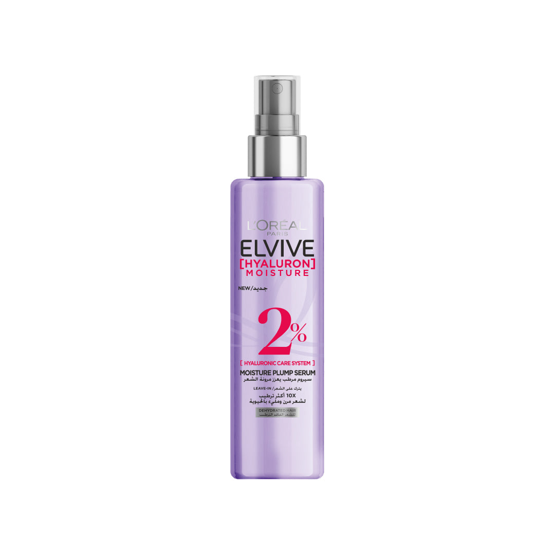 Elvive Hyaluron Plump 2% Moisture Plump Serum with Hyaluronic Acid For Dehydrated Hair