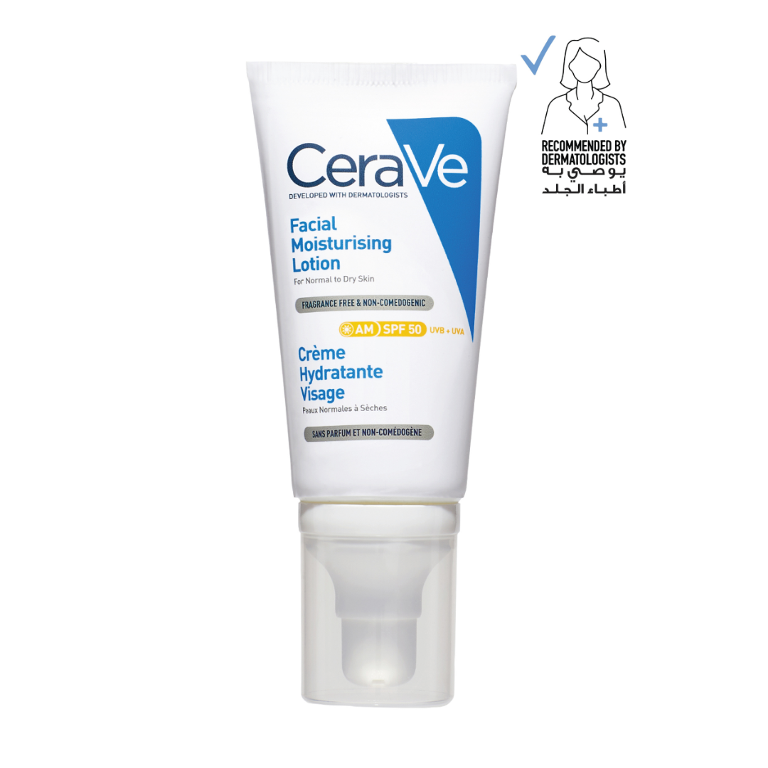 CeraVe AM Facial Moisturizing Lotion SPF50 for Normal to Dry Skin 52 ML