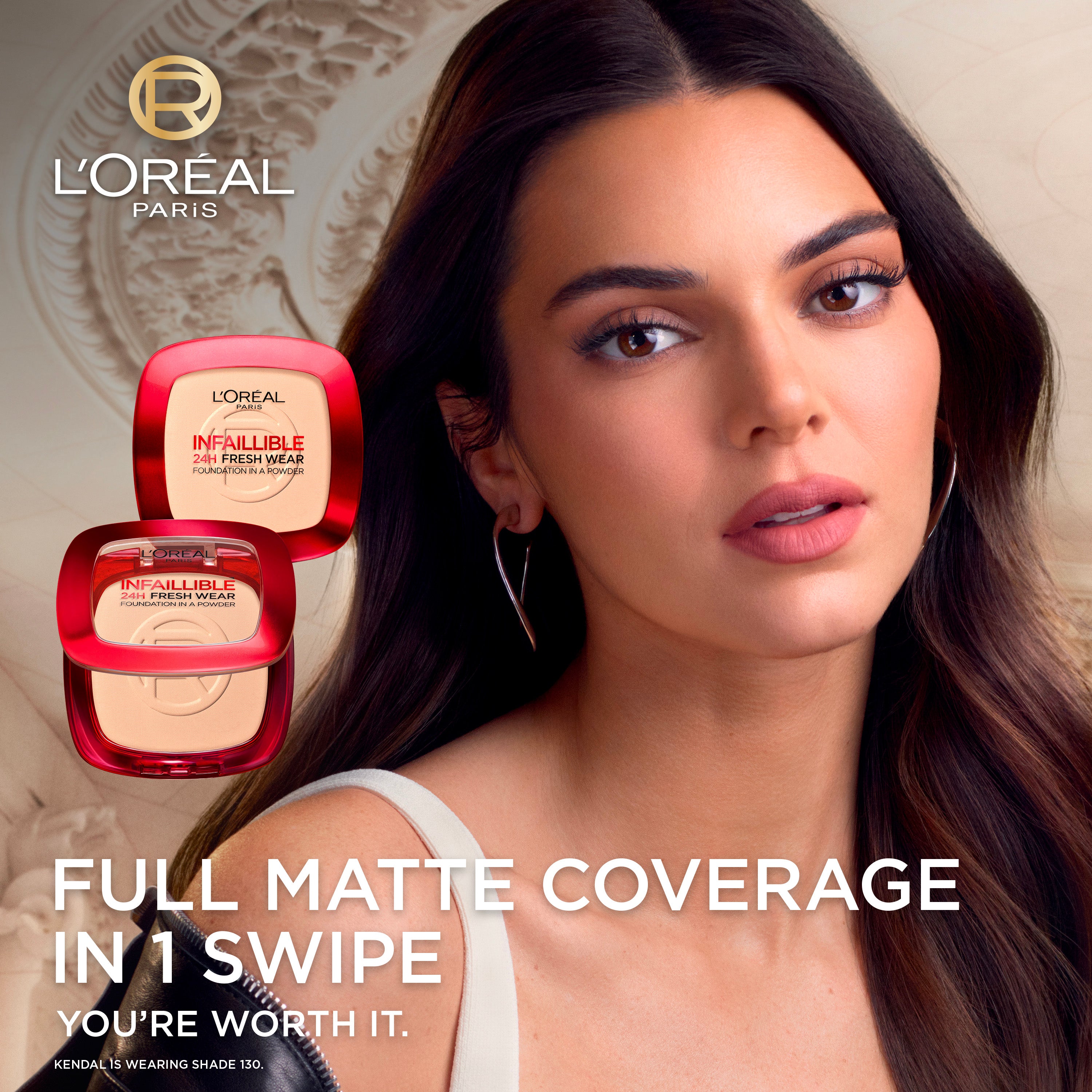 Infaillible Up to 24H Fresh Wear Foundation in a Powder- Waterproof, Heatproof, Sweatproof