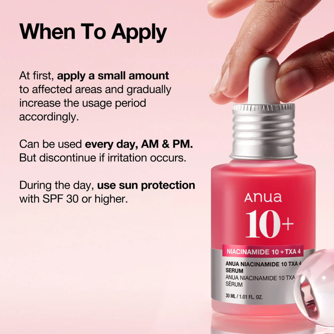 Anua Niacinamide 10 TXA 4 Serum - How to Apply