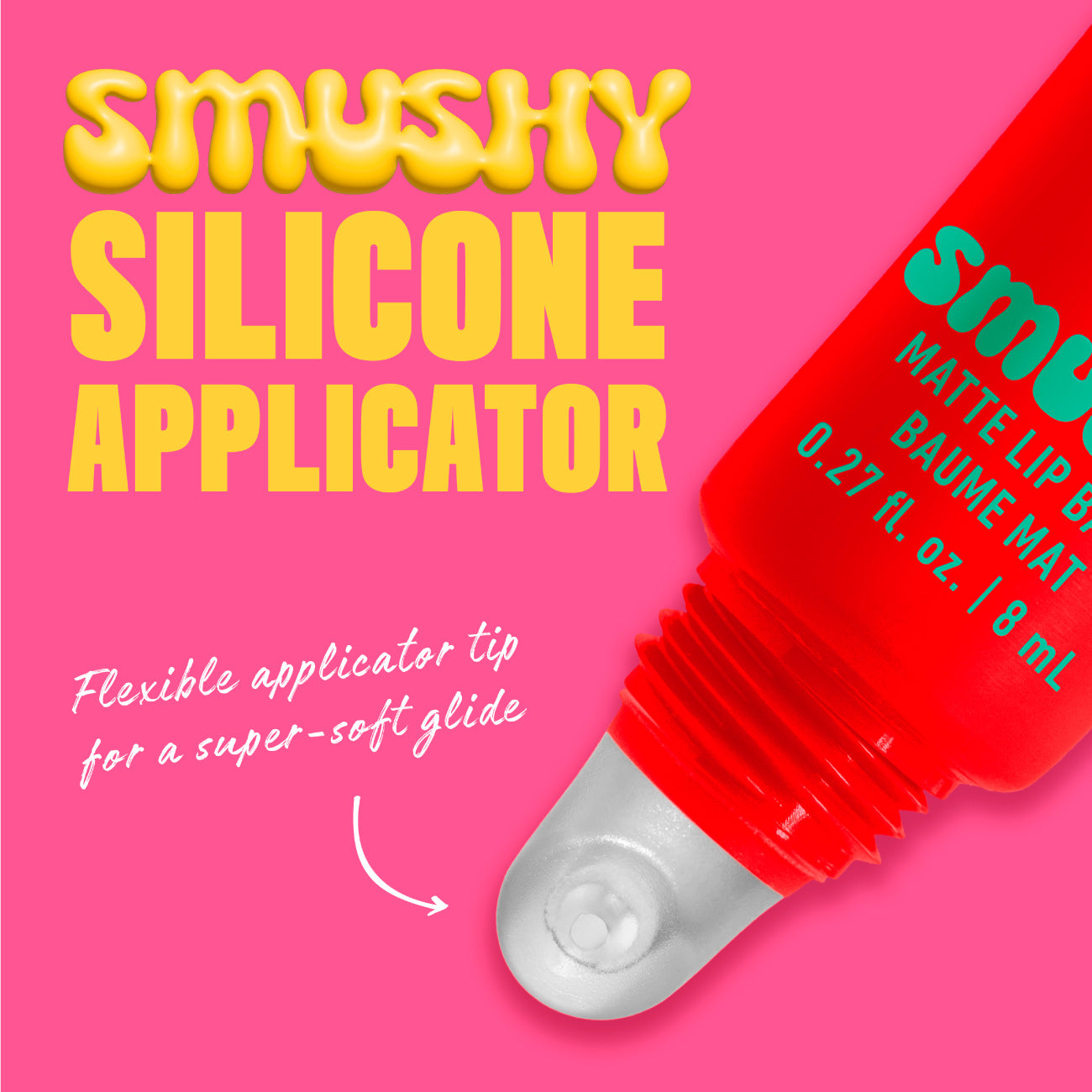 Smushy Matte Lip Balm, Soft Diffused Color, Matte Finish