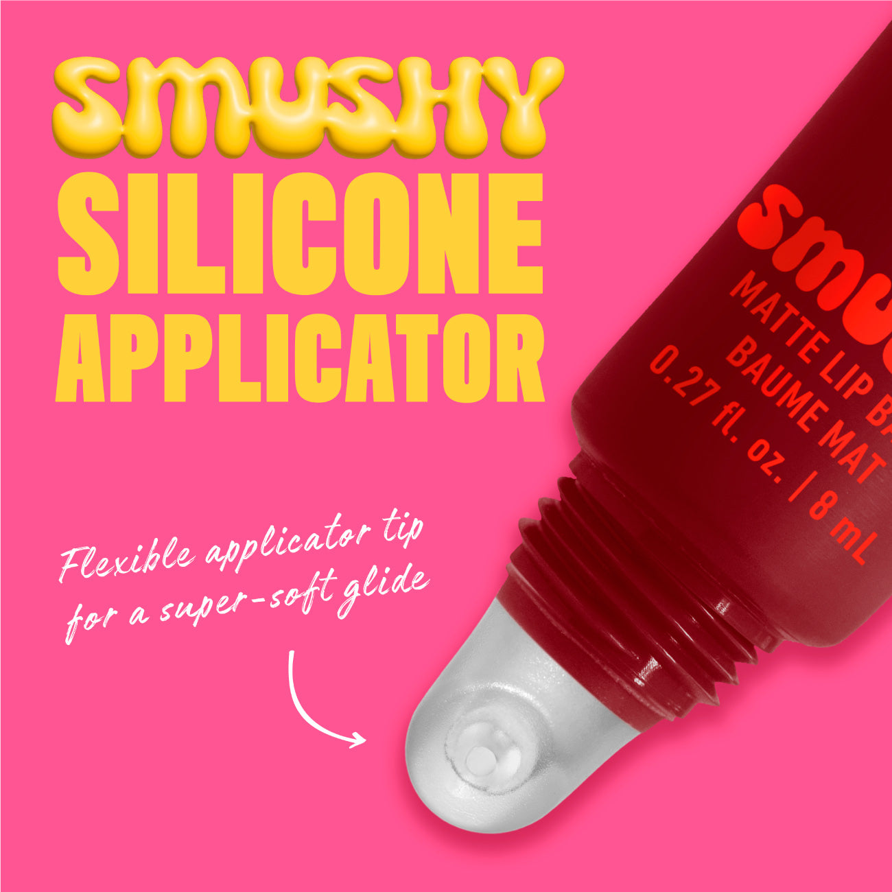 Smushy Matte Lip Balm, Soft Diffused Color, Matte Finish