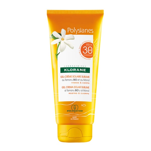 Klorane Sublimating Sun Gel-Cream SPF 30 with organic Tamanu & Monoi Body & Face 200 ml | Loolia Closet