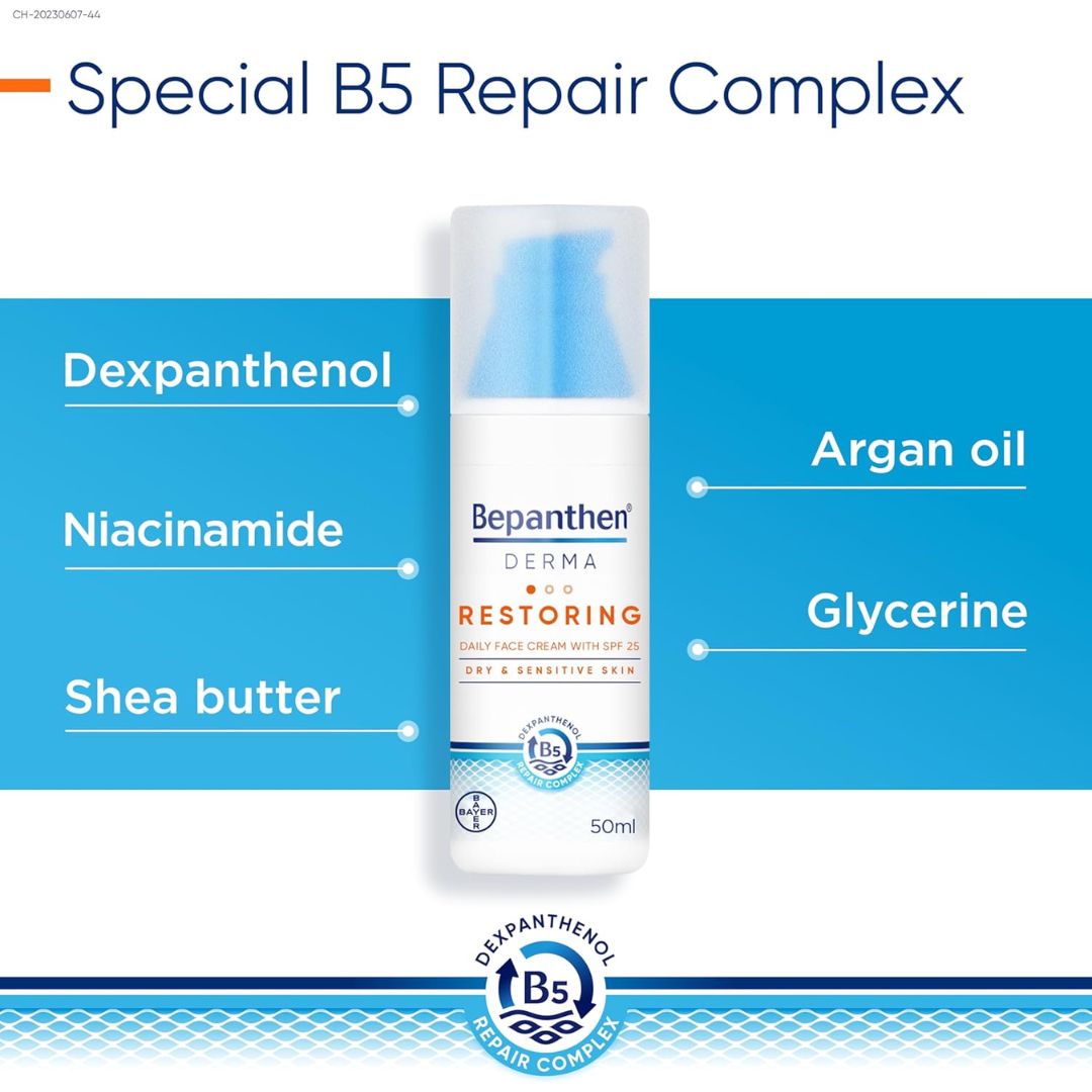 Bepanthen Derma Restoring Daily Face Cream SPF25 50ml