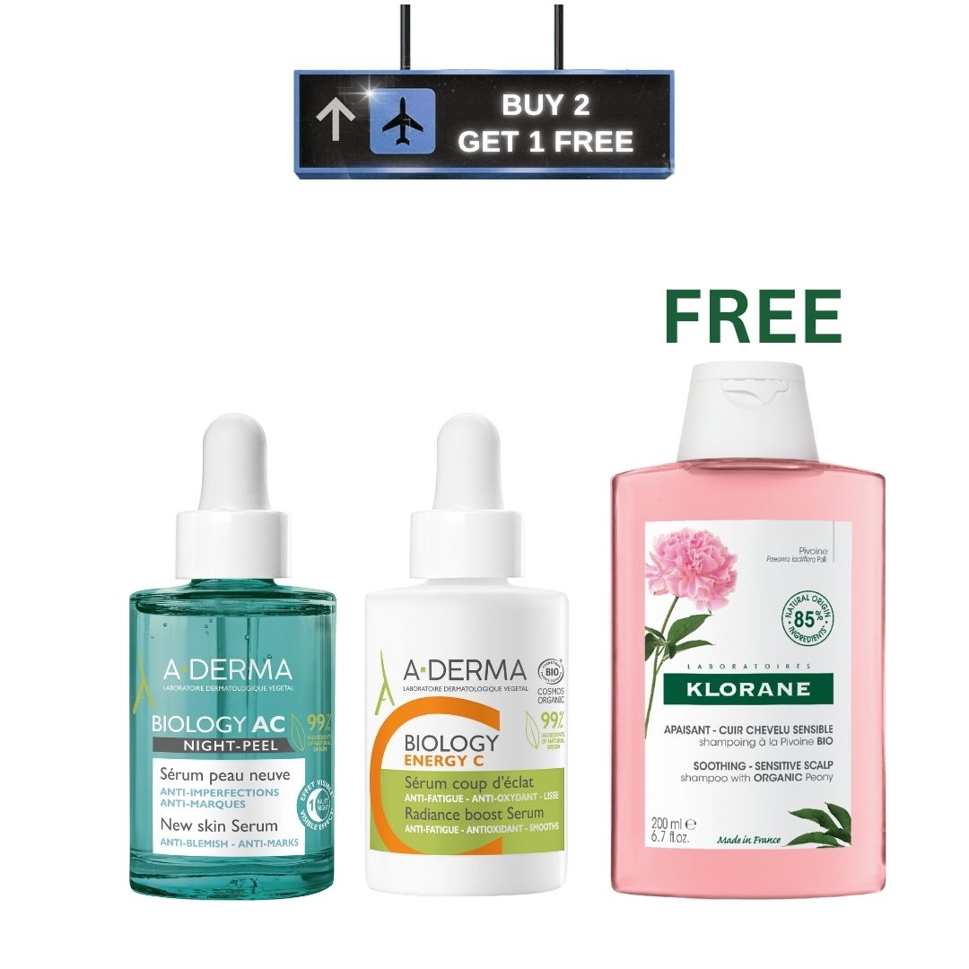 Biology AC Anti-blemish Serum 30 ML + Biology Hyalu 3-in-1 Serum 30 ML + FREE Peony Shampoo