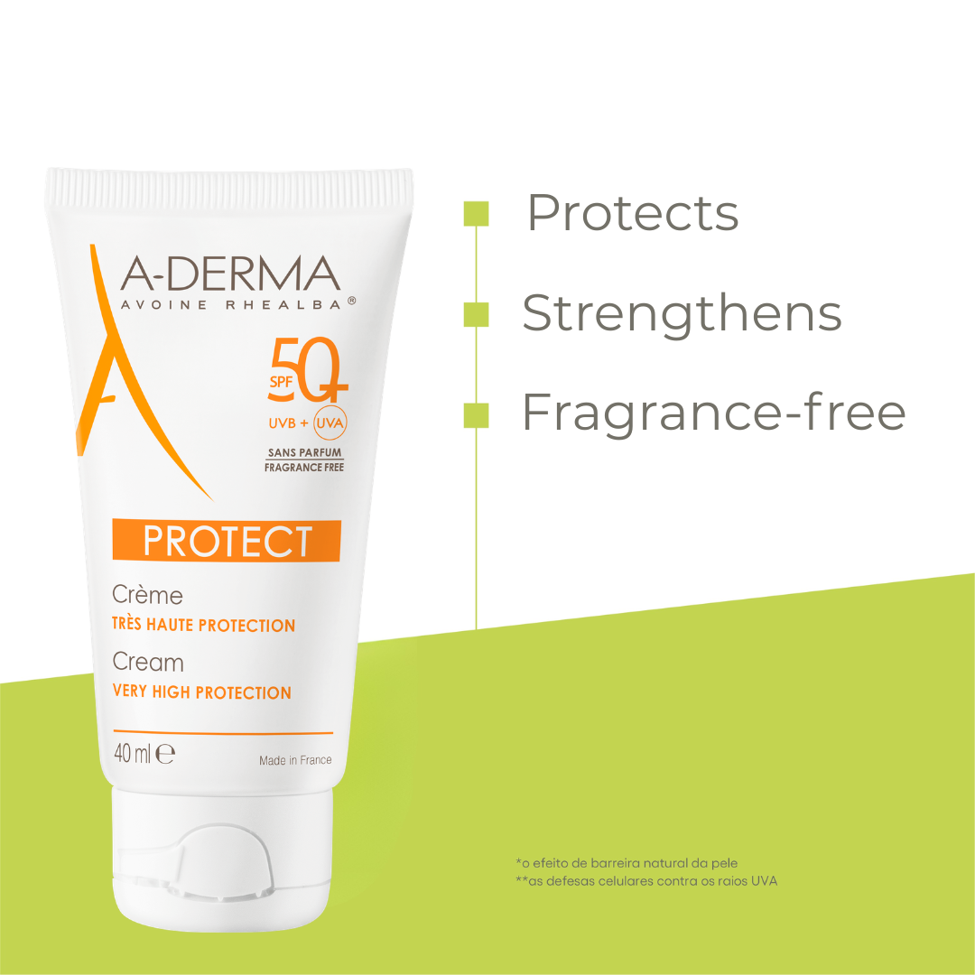 Buy 1 Get 1 Protect Fragrance Free Face Sunscreen for dry, sensitive skin 40 mL