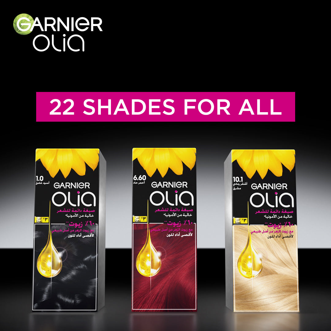 Olia Ammonia Free, Permanent Hair Coloration at Home with Natural Origin Flower Oils