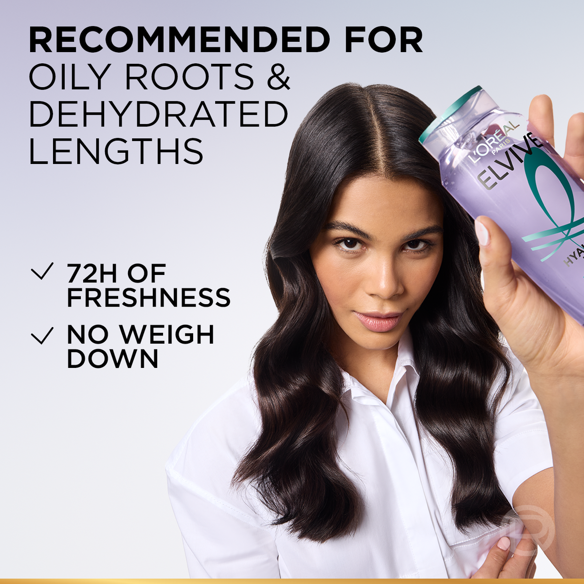 Elvive Hyaluron Pure Purifying Shampoo for Oily Roots And Dehydrated Lengths