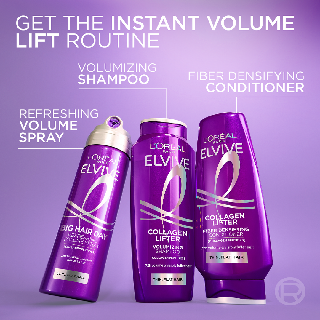 Elvive Collagen Lifter Hair Fibers Thickening Conditioner for Fine Involutionary Hair 200ml