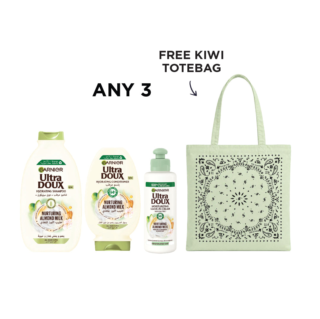 Any Ultra Doux Shampoo + Conditioner + Leave In + FREE Tote Bag At 20% OFF