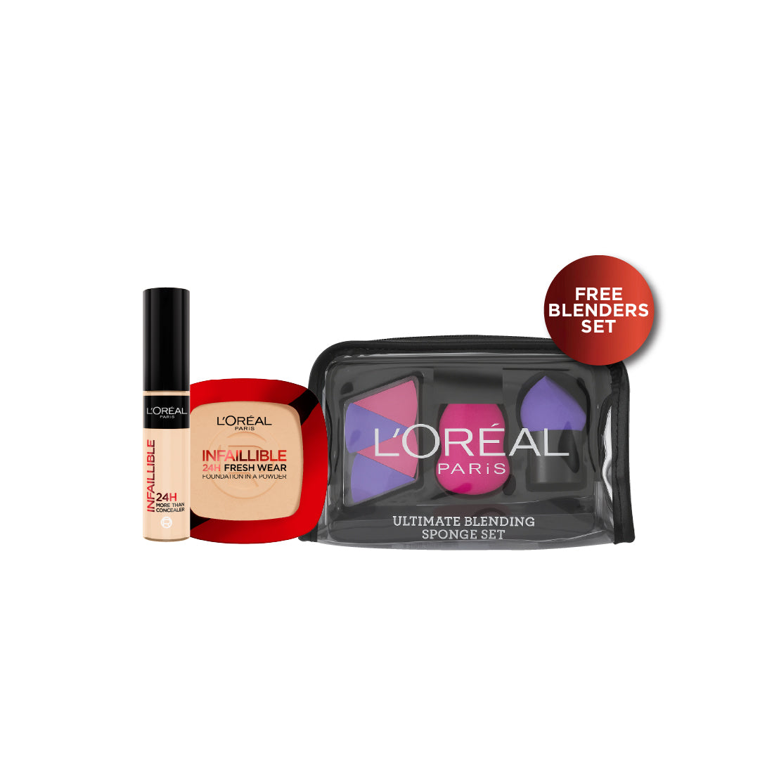 Infaillible Powder + Infallible Concealer + FREE Beauty Blenders At 20% OFF