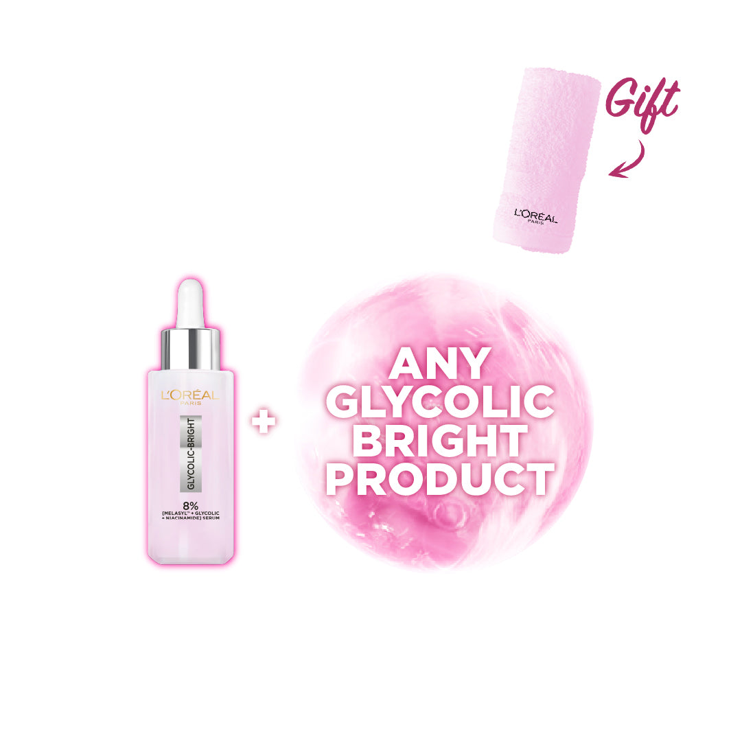 Glycolic Bright Serum + Any Glycolic Bright product + FREE Pink Towel