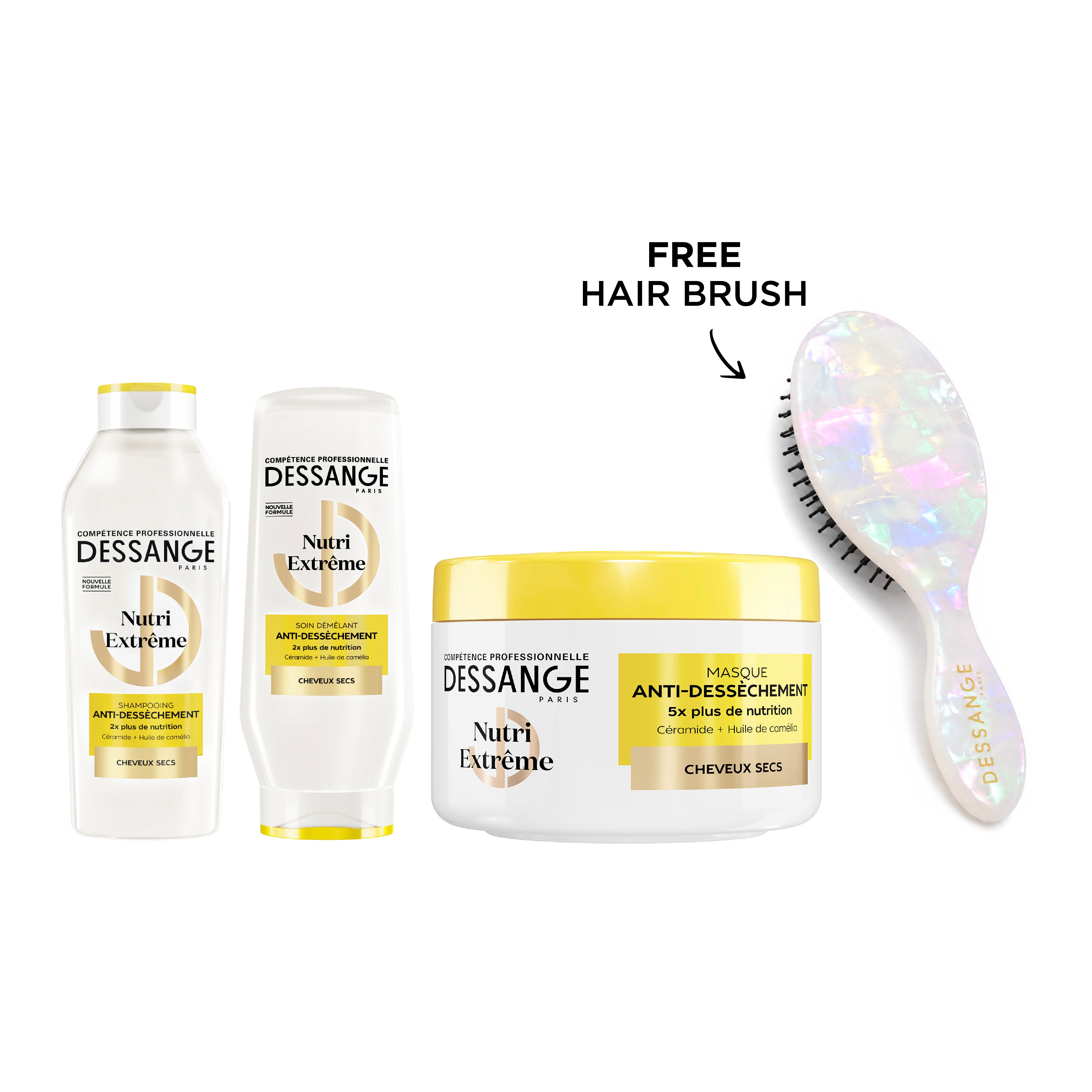 Nutri-Extreme Shampoo + Conditioner + Hair Mask + FREE Hair Brush