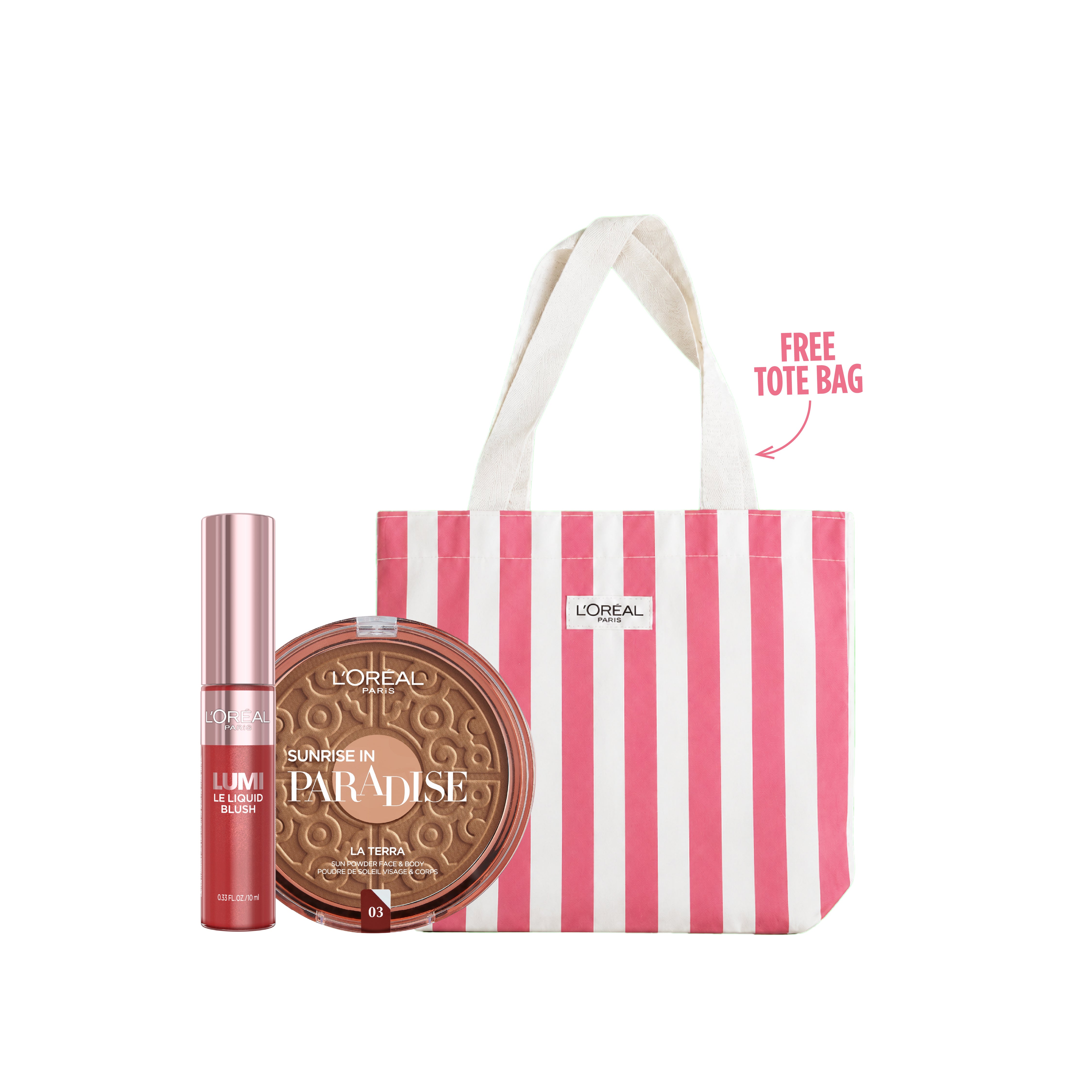 Lumi Le Liquid Blush + Glam Bronze La Terra French Riviera + FREE Tote Bag At 20% OFF