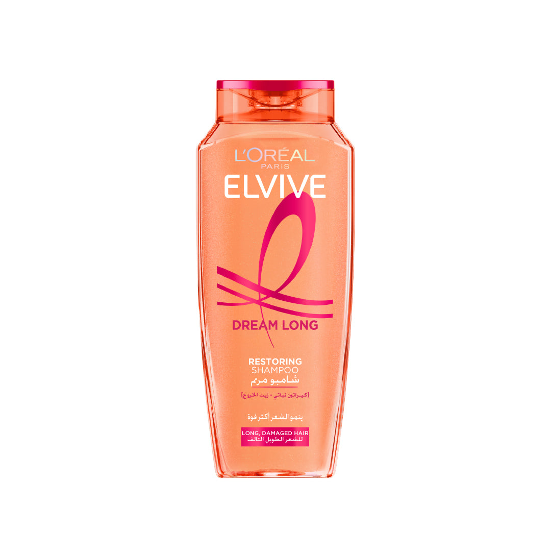 Elvive - Dream Long - Restoring Shampoo for Long, Damaged Hair- Infused with Keratin and Castor Oil