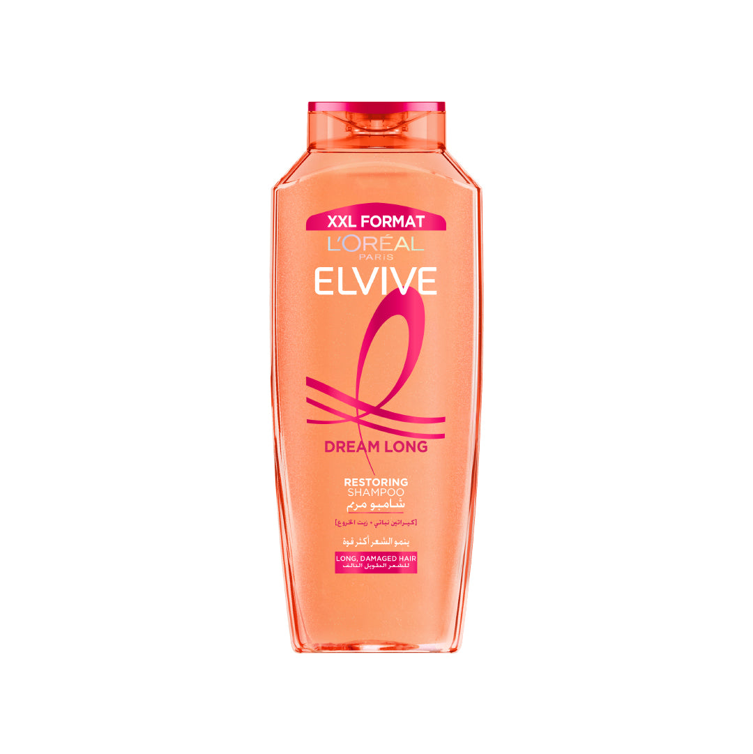 Elvive - Dream Long - Restoring Shampoo for Long, Damaged Hair- Infused with Keratin and Castor Oil