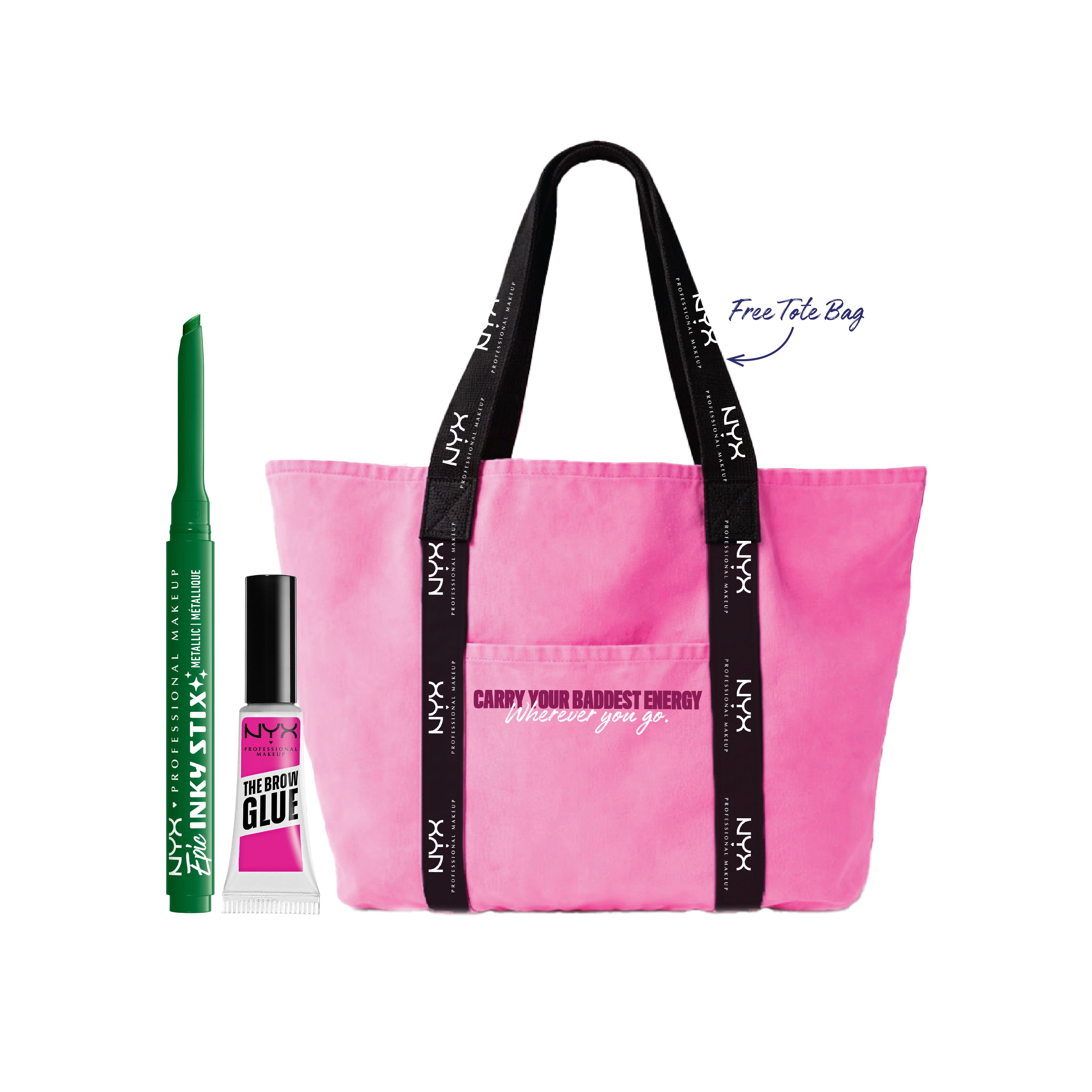 Epic Inky Stix Eyeliner + The Brow Glue Instant Brow Styler + FREE Tote Bag