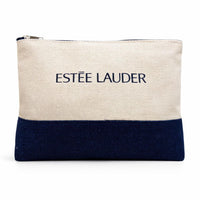 Gift From Estée Lauder: Navy Blue & White Pouch