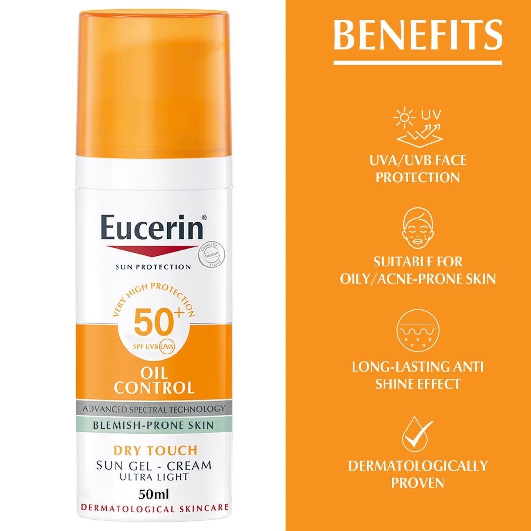 Eucerin Oil Control Sun Gel Cream SPF 50+  50 ML