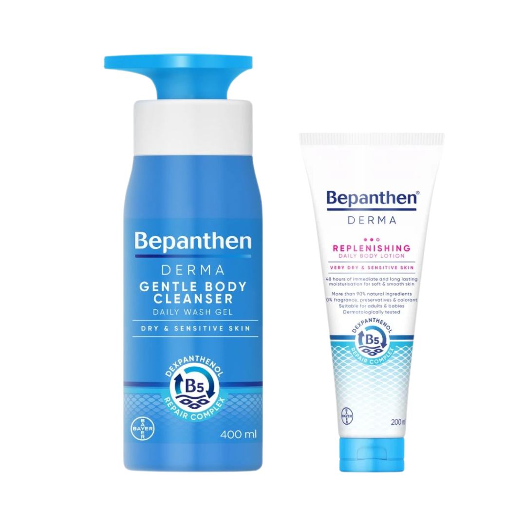 Gentle Body Cleanser + Replenishing Body Lotion At 20% OFF