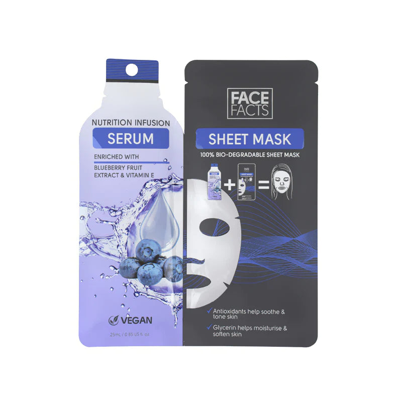 Face Facts Serum Sheet Mask Nutrition Infusion