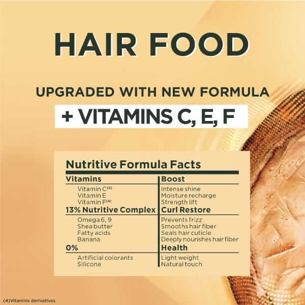 Garnier - Ultra Doux Hair Food Cocoa Butter & Jojoba Oil 3-In-1 Treatment Mask