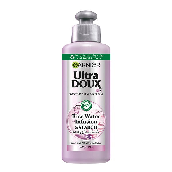 Garnier - Ultra Doux Rice Water Infusion & Starch, Leave In Cream, for Long Hair