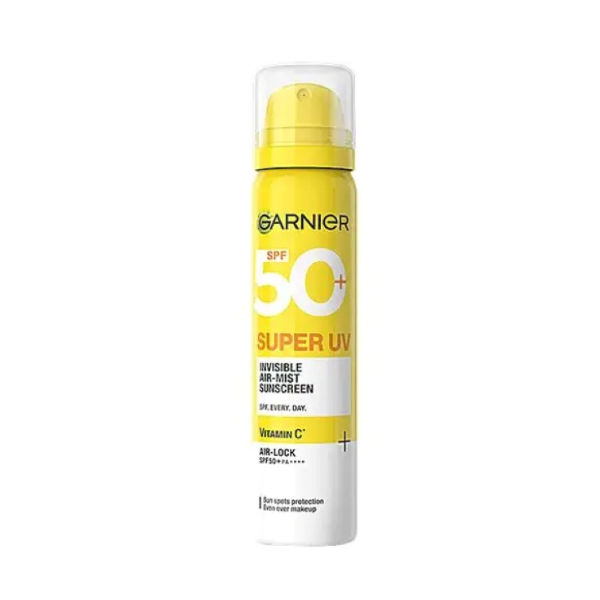 Garnier Super UV Invisible Air Mist Face & Body Sunscreen SPF 50+- 75 ML