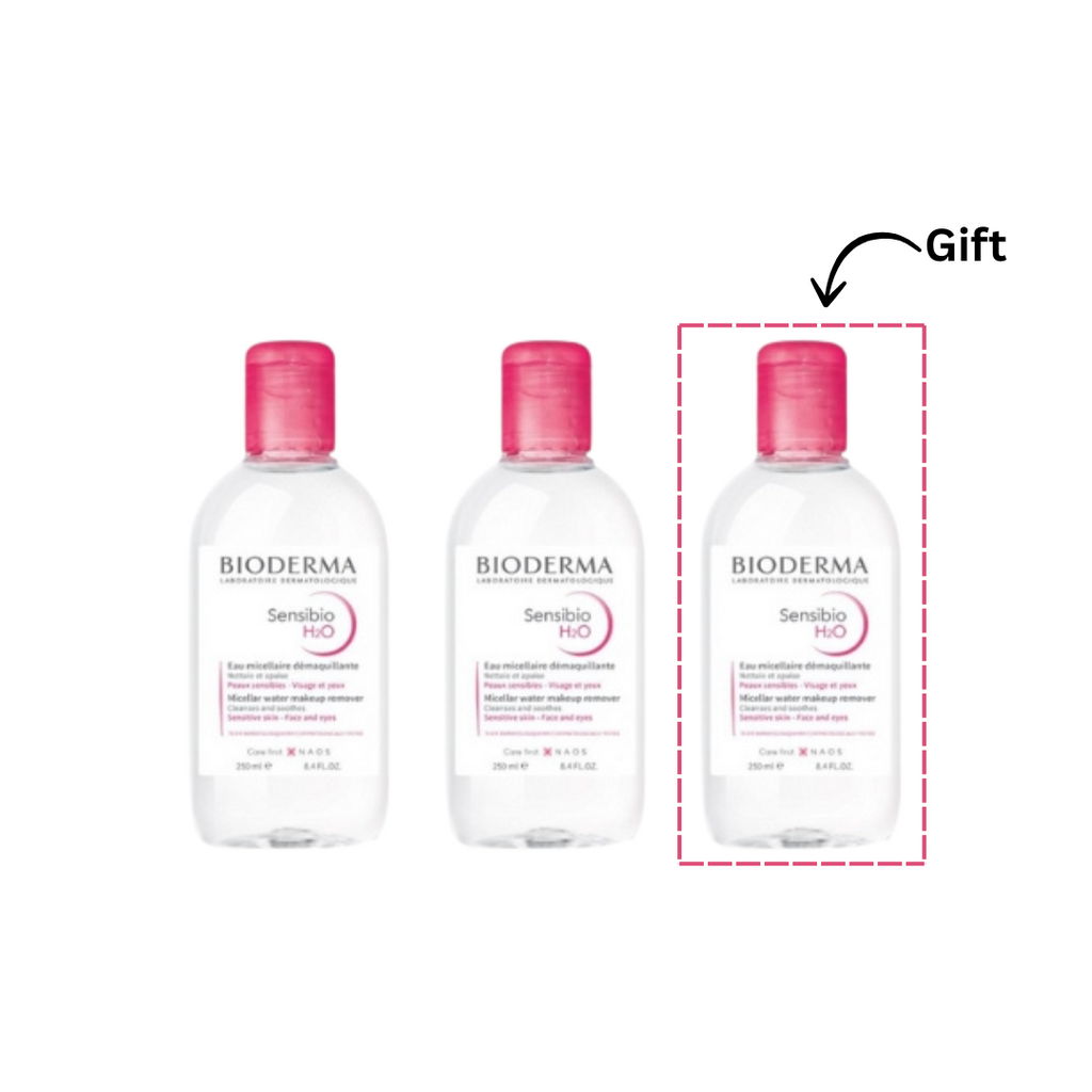 2x Sensibio H2O Eau Micellaire Demaquillant + FREE Full Size