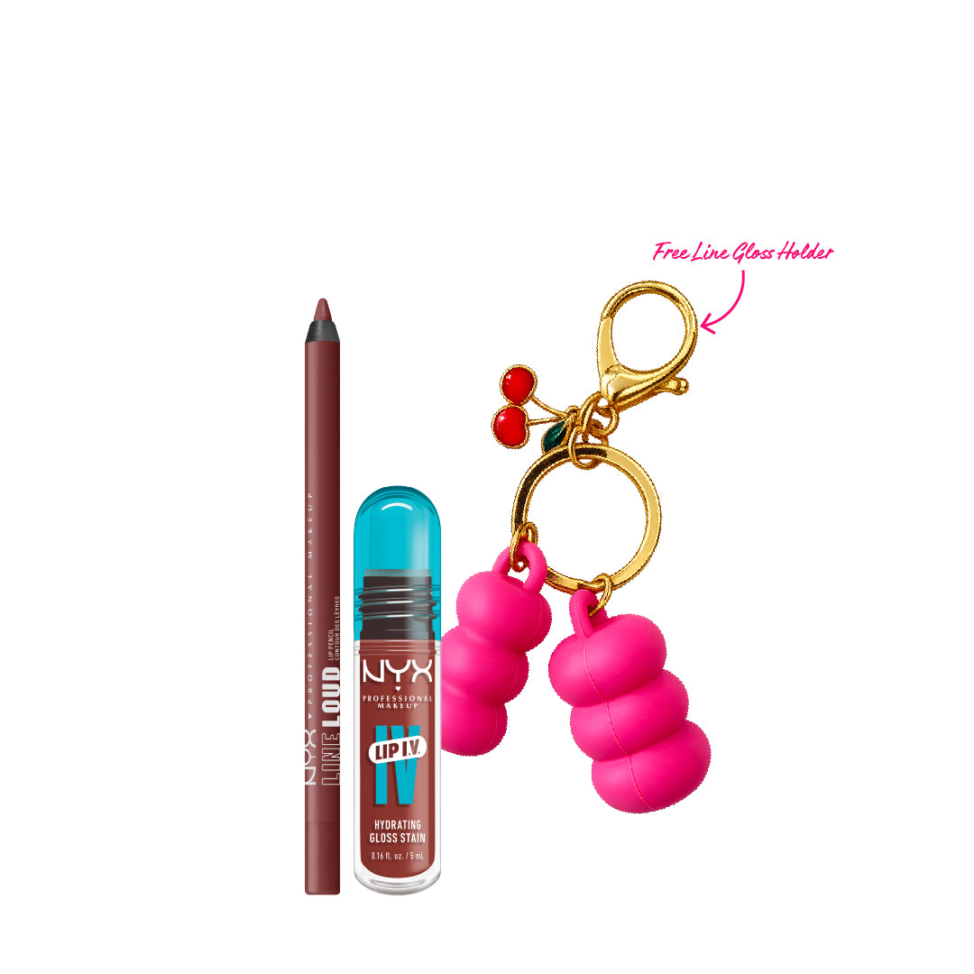 Line Loud Lip Liner Pencil + Lip Gloss + FREE Line Gloss Holder