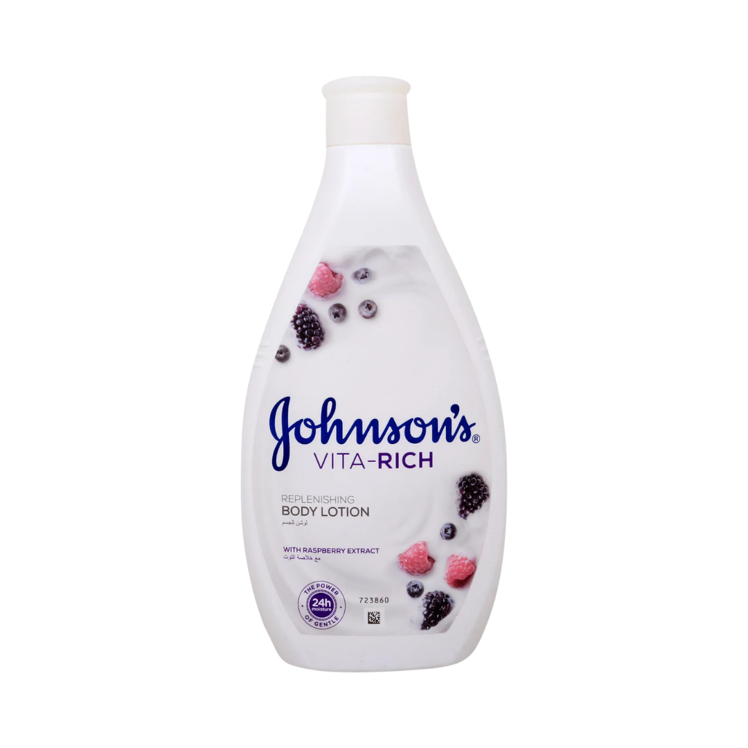 Johnson's Vita-Rich Replenishing Body Lotion with Raspberry Extract 400 mL