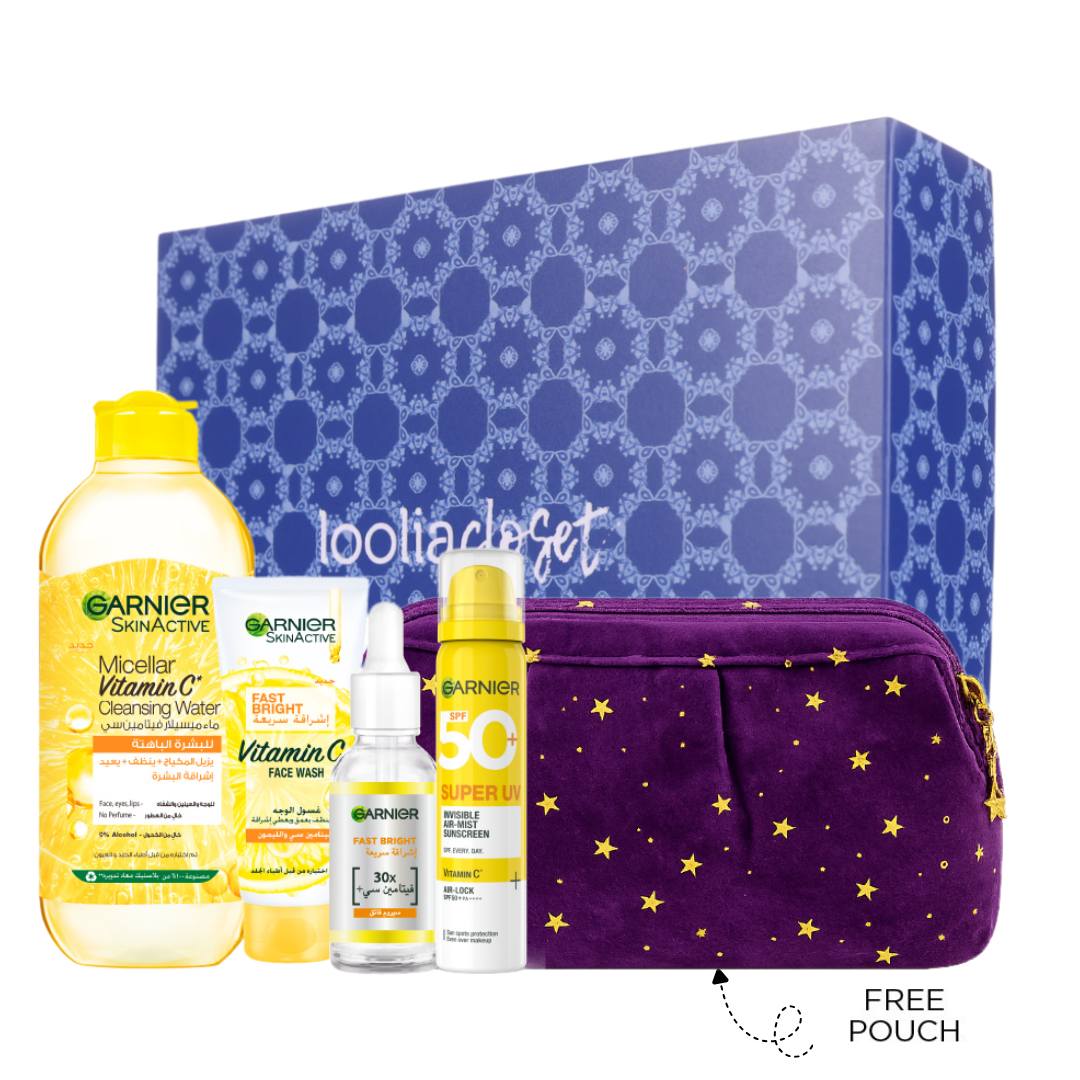 Fast Bright Micellar 400 ML + Tube Wash 100 ML + Day Serum 30 ML + Super UV Mist 75 ML + FREE Purple Ramadan Pouch At  25% OFF