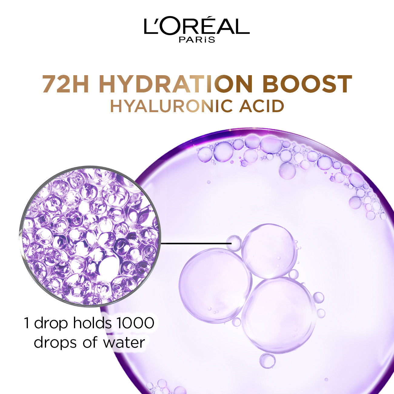 L'Oreal Paris - Elvive Hyaluron Plump 2% Moisture Plump Serum with Hyaluronic Acid For Dehydrated Hair