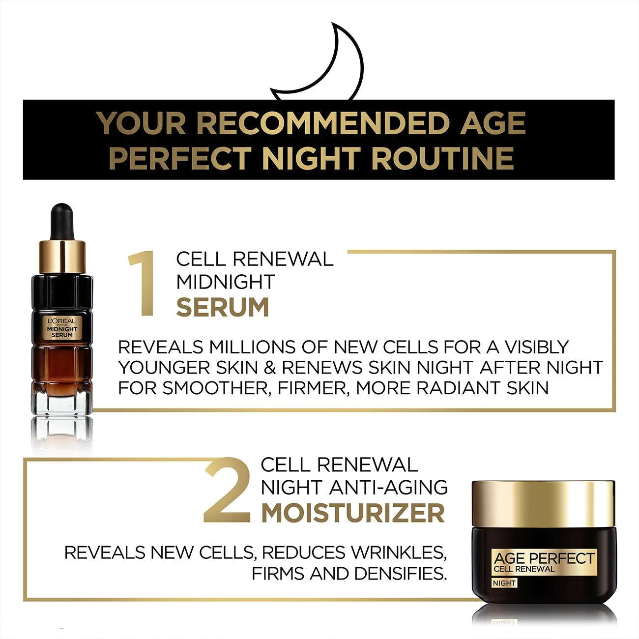 L'Oreal Paris - L’Oréal Paris Midnight Serum Age Perfect Cell Renewal