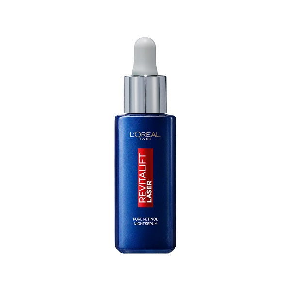 L'Oreal Paris - Retinol Night Serum For Face, With 0.2% Pure Retinol, For All Skin Types, 30 ml