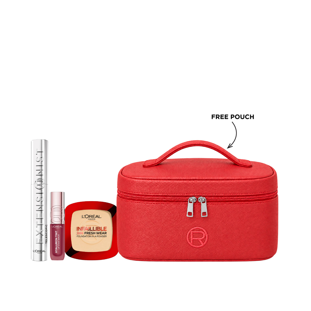 Telescopic Extensionist Mascara + Hyaluron Tint Serum + Foundation + FREE Pouch At 25% OFF