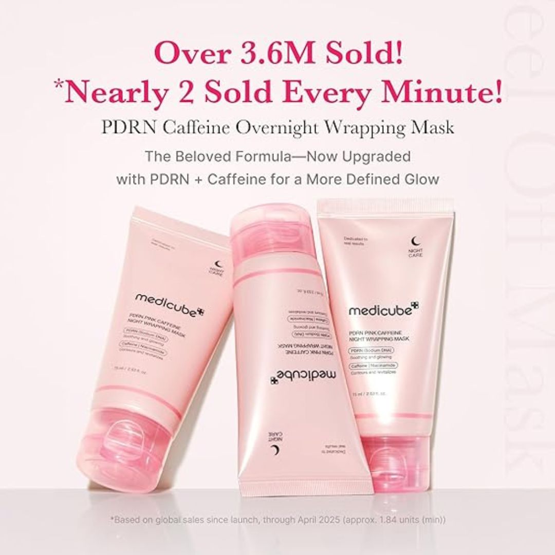 Medicube PDRN Pink Caffeine Overnight Wrapping Mask