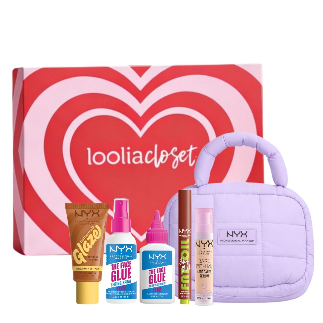 NYX full face and lip bundle primer skin tint concealer lip balm setting spray with free pouch