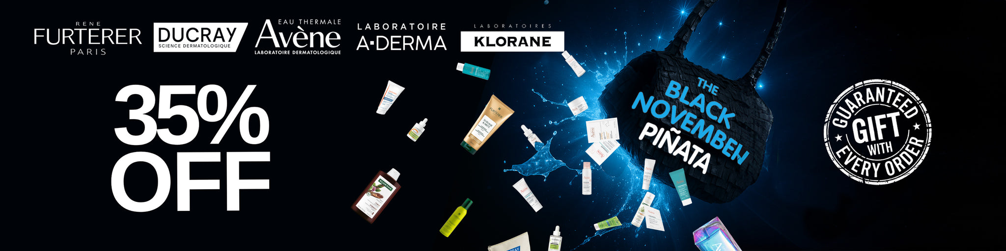 Avene, Ducray, A-Derma, René Furterer, Klorane
