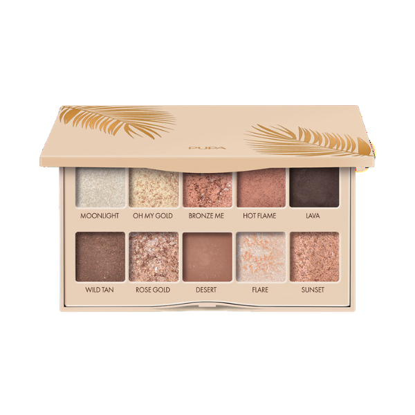 PUPA Shine Bright All-in-One Palette – 4 Lidschatten & 2 Highlighter Für Strahlende Looks