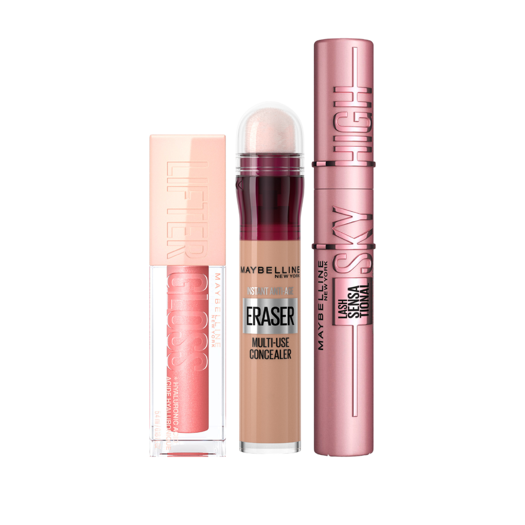 Sky High Mascara + Instant Age Rewind Concealer + Lifter Lip Gloss At 20% OFF
