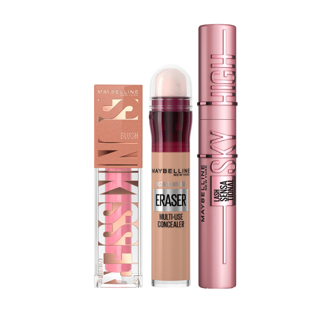 Sky High Mascara + Instant Age Rewind + Sunkisser Liquid Blush At 20% OFF